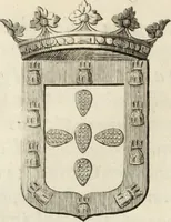 An illustration from Historia genealogica da casa real portugueza : desde a sua origem até o presente, com as familias illustres, que precedem dos reys, e dos serenissimos duques de Bragança ... (1735)