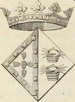 An illustration from Historia genealogica da casa real portugueza : desde a sua origem até o presente, com as familias illustres, que precedem dos reys, e dos serenissimos duques de Bragança ... (1735)