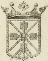 An illustration from Historia genealogica da casa real portugueza : desde a sua origem até o presente, com as familias illustres, que precedem dos reys, e dos serenissimos duques de Bragança ... (1735)