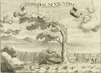 An illustration from Historia genealogica da casa real portugueza : desde a sua origem até o presente, com as familias illustres, que precedem dos reys, e dos serenissimos duques de Bragança ... (1735)