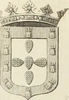 An illustration from Historia genealogica da casa real portugueza : desde a sua origem até o presente, com as familias illustres, que precedem dos reys, e dos serenissimos duques de Bragança ... (1735)