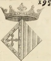 An illustration from Historia genealogica da casa real portugueza : desde a sua origem até o presente, com as familias illustres, que precedem dos reys, e dos serenissimos duques de Bragança ... (1735)