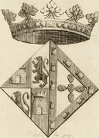 An illustration from Historia genealogica da casa real portugueza : desde a sua origem até o presente, com as familias illustres, que precedem dos reys, e dos serenissimos duques de Bragança ... (1735)