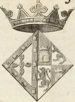 An illustration from Historia genealogica da casa real portugueza : desde a sua origem até o presente, com as familias illustres, que precedem dos reys, e dos serenissimos duques de Bragança ... (1735)