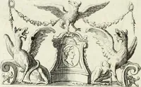 An illustration from Historia genealogica da casa real portugueza : desde a sua origem até o presente, com as familias illustres, que precedem dos reys, e dos serenissimos duques de Bragança ... (1735)