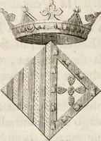 An illustration from Historia genealogica da casa real portugueza : desde a sua origem até o presente, com as familias illustres, que precedem dos reys, e dos serenissimos duques de Bragança ... (1735)