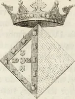 An illustration from Historia genealogica da casa real portugueza : desde a sua origem até o presente, com as familias illustres, que precedem dos reys, e dos serenissimos duques de Bragança ... (1735)