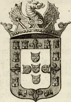 An illustration from Historia genealogica da casa real portugueza : desde a sua origem até o presente, com as familias illustres, que precedem dos reys, e dos serenissimos duques de Bragança ... (1735)