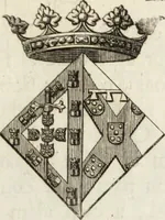 An illustration from Historia genealogica da casa real portugueza : desde a sua origem até o presente, com as familias illustres, que precedem dos reys, e dos serenissimos duques de Bragança ... (1735)
