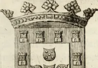 An illustration from Historia genealogica da casa real portugueza : desde a sua origem até o presente, com as familias illustres, que precedem dos reys, e dos serenissimos duques de Bragança ... (1735)