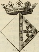 An illustration from Historia genealogica da casa real portugueza : desde a sua origem até o presente, com as familias illustres, que precedem dos reys, e dos serenissimos duques de Bragança ... (1735)