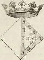 An illustration from Historia genealogica da casa real portugueza : desde a sua origem até o presente, com as familias illustres, que precedem dos reys, e dos serenissimos duques de Bragança ... (1735)