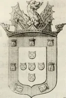 An illustration from Historia genealogica da casa real portugueza : desde a sua origem até o presente, com as familias illustres, que precedem dos reys, e dos serenissimos duques de Bragança ... (1735)