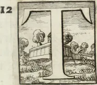 An illustration from Historia genealogica da casa real portugueza : desde a sua origem até o presente, com as familias illustres, que precedem dos reys, e dos serenissimos duques de Bragança ... (1735)