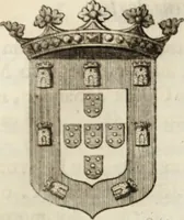 An illustration from Historia genealogica da casa real portugueza : desde a sua origem até o presente, com as familias illustres, que precedem dos reys, e dos serenissimos duques de Bragança ... (1735)