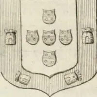 An illustration from Historia genealogica da casa real portugueza : desde a sua origem até o presente, com as familias illustres, que precedem dos reys, e dos serenissimos duques de Bragança ... (1735)