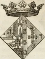 An illustration from Historia genealogica da casa real portugueza : desde a sua origem até o presente, com as familias illustres, que precedem dos reys, e dos serenissimos duques de Bragança ... (1735)