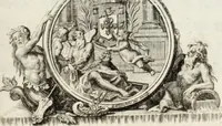 An illustration from Historia genealogica da casa real portugueza : desde a sua origem até o presente, com as familias illustres, que precedem dos reys, e dos serenissimos duques de Bragança ... (1735)