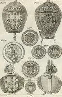 An illustration from Historia genealogica da casa real portugueza : desde a sua origem até o presente, com as familias illustres, que precedem dos reys, e dos serenissimos duques de Bragança ... (1735)