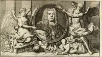 An illustration from Historia genealogica da casa real portugueza : desde a sua origem até o presente, com as familias illustres, que precedem dos reys, e dos serenissimos duques de Bragança ... (1735)