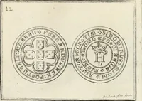 An illustration from Historia genealogica da casa real portugueza : desde a sua origem até o presente, com as familias illustres, que precedem dos reys, e dos serenissimos duques de Bragança ... (1735)