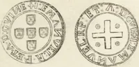An illustration from Historia genealogica da casa real portugueza : desde a sua origem até o presente, com as familias illustres, que precedem dos reys, e dos serenissimos duques de Bragança ... (1735)