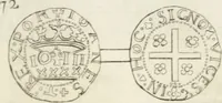 An illustration from Historia genealogica da casa real portugueza : desde a sua origem até o presente, com as familias illustres, que precedem dos reys, e dos serenissimos duques de Bragança ... (1735)