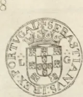 An illustration from Historia genealogica da casa real portugueza : desde a sua origem até o presente, com as familias illustres, que precedem dos reys, e dos serenissimos duques de Bragança ... (1735)