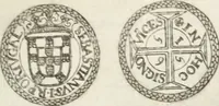 An illustration from Historia genealogica da casa real portugueza : desde a sua origem até o presente, com as familias illustres, que precedem dos reys, e dos serenissimos duques de Bragança ... (1735)