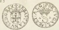 An illustration from Historia genealogica da casa real portugueza : desde a sua origem até o presente, com as familias illustres, que precedem dos reys, e dos serenissimos duques de Bragança ... (1735)