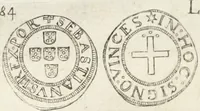 An illustration from Historia genealogica da casa real portugueza : desde a sua origem até o presente, com as familias illustres, que precedem dos reys, e dos serenissimos duques de Bragança ... (1735)