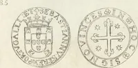 An illustration from Historia genealogica da casa real portugueza : desde a sua origem até o presente, com as familias illustres, que precedem dos reys, e dos serenissimos duques de Bragança ... (1735)