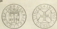 An illustration from Historia genealogica da casa real portugueza : desde a sua origem até o presente, com as familias illustres, que precedem dos reys, e dos serenissimos duques de Bragança ... (1735)
