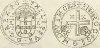 An illustration from Historia genealogica da casa real portugueza : desde a sua origem até o presente, com as familias illustres, que precedem dos reys, e dos serenissimos duques de Bragança ... (1735)