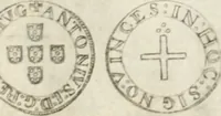 An illustration from Historia genealogica da casa real portugueza : desde a sua origem até o presente, com as familias illustres, que precedem dos reys, e dos serenissimos duques de Bragança ... (1735)