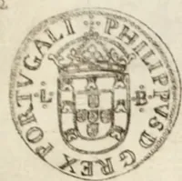 An illustration from Historia genealogica da casa real portugueza : desde a sua origem até o presente, com as familias illustres, que precedem dos reys, e dos serenissimos duques de Bragança ... (1735)