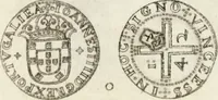 An illustration from Historia genealogica da casa real portugueza : desde a sua origem até o presente, com as familias illustres, que precedem dos reys, e dos serenissimos duques de Bragança ... (1735)