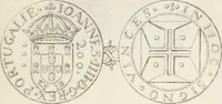 An illustration from Historia genealogica da casa real portugueza : desde a sua origem até o presente, com as familias illustres, que precedem dos reys, e dos serenissimos duques de Bragança ... (1735)