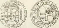 An illustration from Historia genealogica da casa real portugueza : desde a sua origem até o presente, com as familias illustres, que precedem dos reys, e dos serenissimos duques de Bragança ... (1735)
