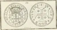 An illustration from Historia genealogica da casa real portugueza : desde a sua origem até o presente, com as familias illustres, que precedem dos reys, e dos serenissimos duques de Bragança ... (1735)