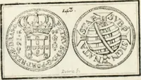 An illustration from Historia genealogica da casa real portugueza : desde a sua origem até o presente, com as familias illustres, que precedem dos reys, e dos serenissimos duques de Bragança ... (1735)