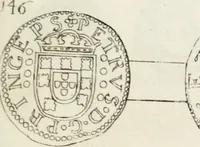 An illustration from Historia genealogica da casa real portugueza : desde a sua origem até o presente, com as familias illustres, que precedem dos reys, e dos serenissimos duques de Bragança ... (1735)
