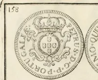 An illustration from Historia genealogica da casa real portugueza : desde a sua origem até o presente, com as familias illustres, que precedem dos reys, e dos serenissimos duques de Bragança ... (1735)