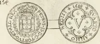 An illustration from Historia genealogica da casa real portugueza : desde a sua origem até o presente, com as familias illustres, que precedem dos reys, e dos serenissimos duques de Bragança ... (1735)
