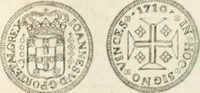 An illustration from Historia genealogica da casa real portugueza : desde a sua origem até o presente, com as familias illustres, que precedem dos reys, e dos serenissimos duques de Bragança ... (1735)