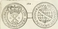 An illustration from Historia genealogica da casa real portugueza : desde a sua origem até o presente, com as familias illustres, que precedem dos reys, e dos serenissimos duques de Bragança ... (1735)