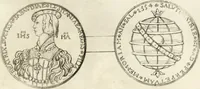 An illustration from Historia genealogica da casa real portugueza : desde a sua origem até o presente, com as familias illustres, que precedem dos reys, e dos serenissimos duques de Bragança ... (1735)