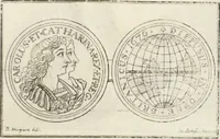 An illustration from Historia genealogica da casa real portugueza : desde a sua origem até o presente, com as familias illustres, que precedem dos reys, e dos serenissimos duques de Bragança ... (1735)