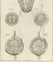 An illustration from Historia genealogica da casa real portugueza : desde a sua origem até o presente, com as familias illustres, que precedem dos reys, e dos serenissimos duques de Bragança ... (1735)