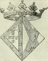An illustration from Historia genealogica da casa real portugueza : desde a sua origem até o presente, com as familias illustres, que precedem dos reys, e dos serenissimos duques de Bragança ... (1735)